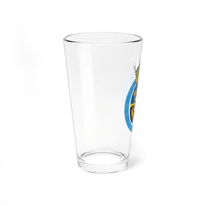Coat of arms of Princess Madeleine Duchess of Hälsingland and Gästrikland (Sweden) (Coat of Arms) Pint Glass 16oz - Go Mug Yourself