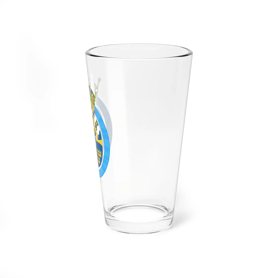 Coat of arms of Princess Madeleine Duchess of Hälsingland and Gästrikland (Sweden) (Coat of Arms) Pint Glass 16oz - Go Mug Yourself