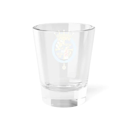 Coat of arms of Princess Madeleine Duchess of Hälsingland and Gästrikland (Sweden) (Coat of Arms) Shot Glass 1.5oz - Go Mug Yourself