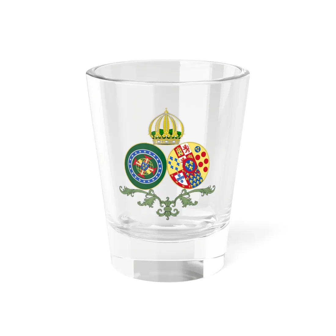 Coat of arms of Princess Maria de la Esperanza of Bourbon-Two Sicilies (Brazil) (Coat of Arms) Shot Glass 1.5oz 1.5oz - Go Mug Yourself