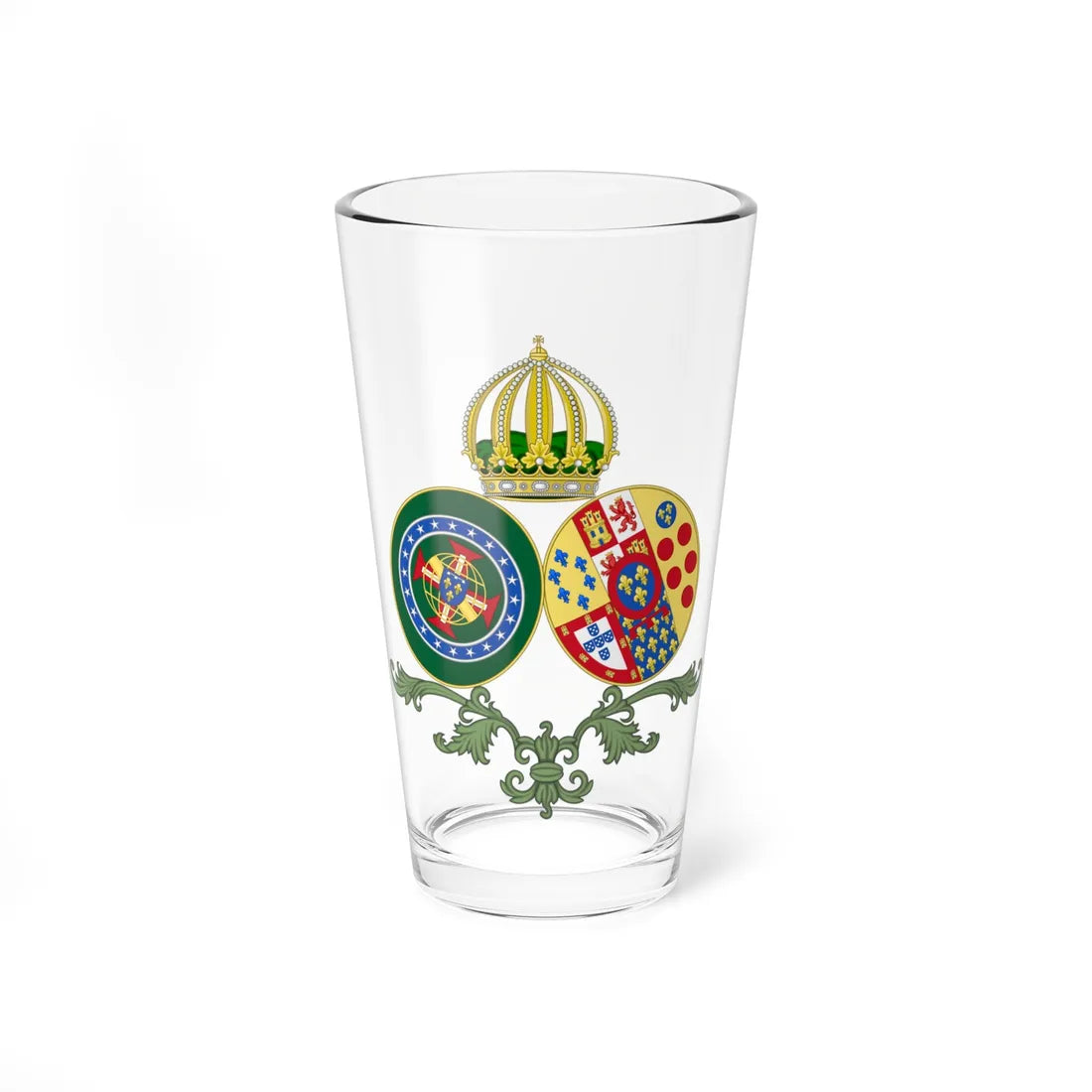 Coat of arms of Princess Maria de la Esperanza of Bourbon-Two Sicilies (Italy) (Coat of Arms) Pint Glass 16oz 16oz - Go Mug Yourself