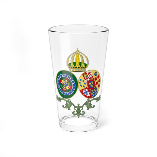 Coat of arms of Princess Maria de la Esperanza of Bourbon-Two Sicilies (Italy) (Coat of Arms) Pint Glass 16oz 16oz - Go Mug Yourself