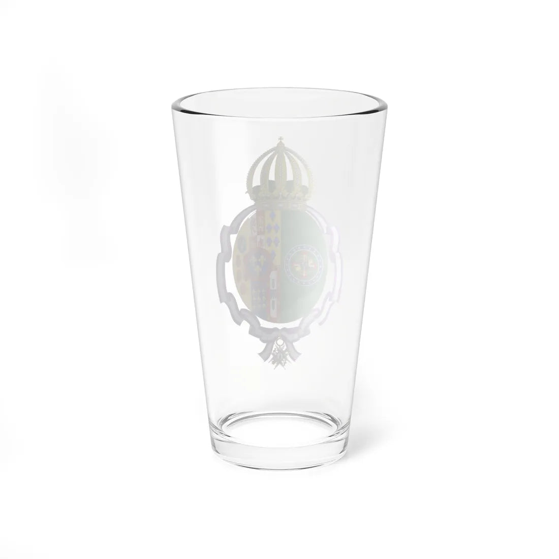 Coat of Arms of Princess Maria de la Esperanza of Bourbon-Two Sicilies Order of Maria Luisa (Brazil) (Coat of Arms) Pint Glass 16oz - Go Mug Yourself