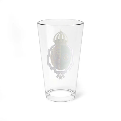 Coat of Arms of Princess Maria de la Esperanza of Bourbon-Two Sicilies Order of Maria Luisa (Brazil) (Coat of Arms) Pint Glass 16oz - Go Mug Yourself