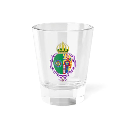 Coat of Arms of Princess Maria de la Esperanza of Bourbon-Two Sicilies Order of Maria Luisa (Brazil) (Coat of Arms) Shot Glass 1.5oz 1.5oz - Go Mug Yourself