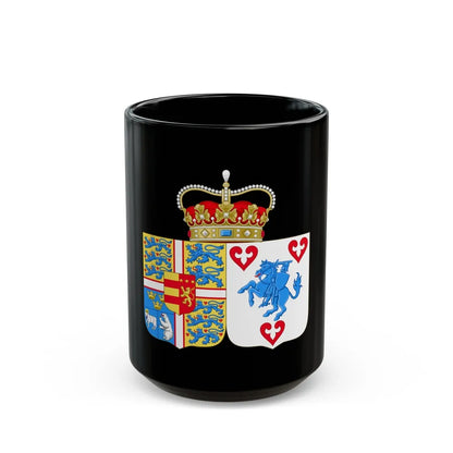 Coat of arms of Princess Marie of Denmark - Black Coffee Mug-15oz-Go Mug Yourself