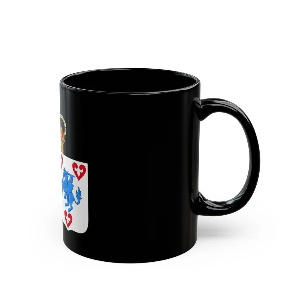 Coat of arms of Princess Marie of Denmark - Black Coffee Mug-Go Mug Yourself