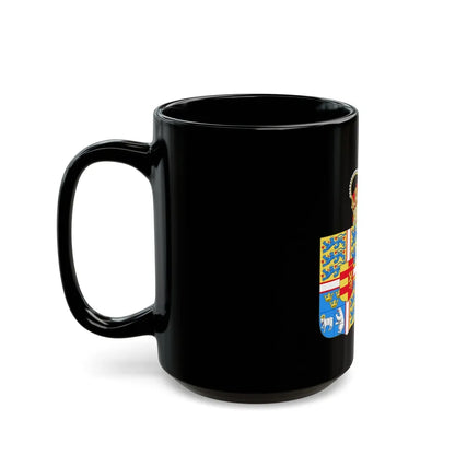 Coat of arms of Princess Marie of Denmark - Black Coffee Mug-Go Mug Yourself