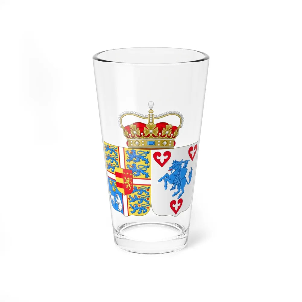 Coat of arms of Princess Marie of Denmark - Pint Glass 16oz-16oz-Go Mug Yourself