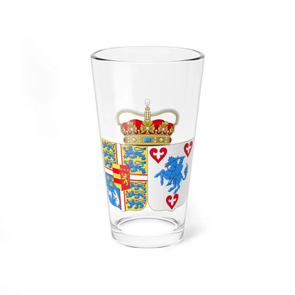 Coat of arms of Princess Marie of Denmark - Pint Glass 16oz-16oz-Go Mug Yourself