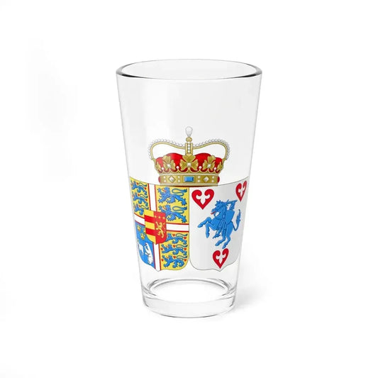 Coat of arms of Princess Marie of Denmark - Pint Glass 16oz 16oz - Go Mug Yourself
