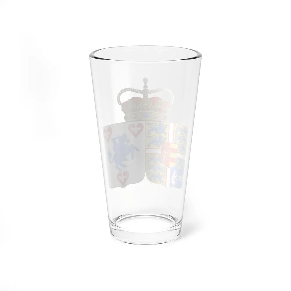 Coat of arms of Princess Marie of Denmark - Pint Glass 16oz-Go Mug Yourself