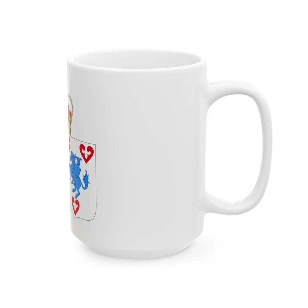 Coat of arms of Princess Marie of Denmark - White Coffee Mug-Go Mug Yourself