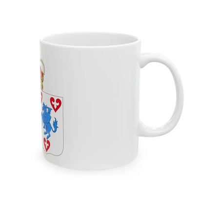 Coat of arms of Princess Marie of Denmark - White Coffee Mug-Go Mug Yourself