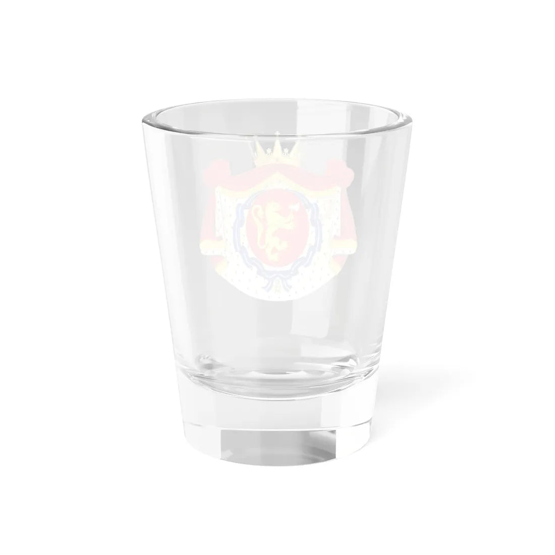 Coat of Arms of Princess Märtha Louise of Norway Spanish Order of Civil Merit (Spain) (Coat of Arms) Shot Glass 1.5oz - Go Mug Yourself