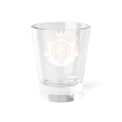 Coat of Arms of Princess Märtha Louise of Norway Spanish Order of Civil Merit (Spain) (Coat of Arms) Shot Glass 1.5oz - Go Mug Yourself