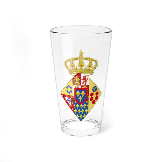 Coat of Arms of Princess of the Royal House of the Two Sicilies (Italy) (Coat of Arms) Pint Glass 16oz 16oz - Go Mug Yourself