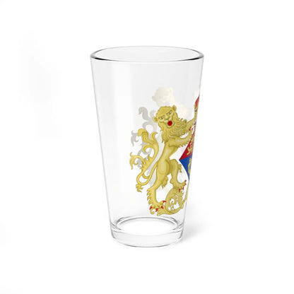 Coat of Arms of Princess Victoria Eugenie of Battenberg 1906 (Spain) (Coat of Arms) Pint Glass 16oz - Go Mug Yourself