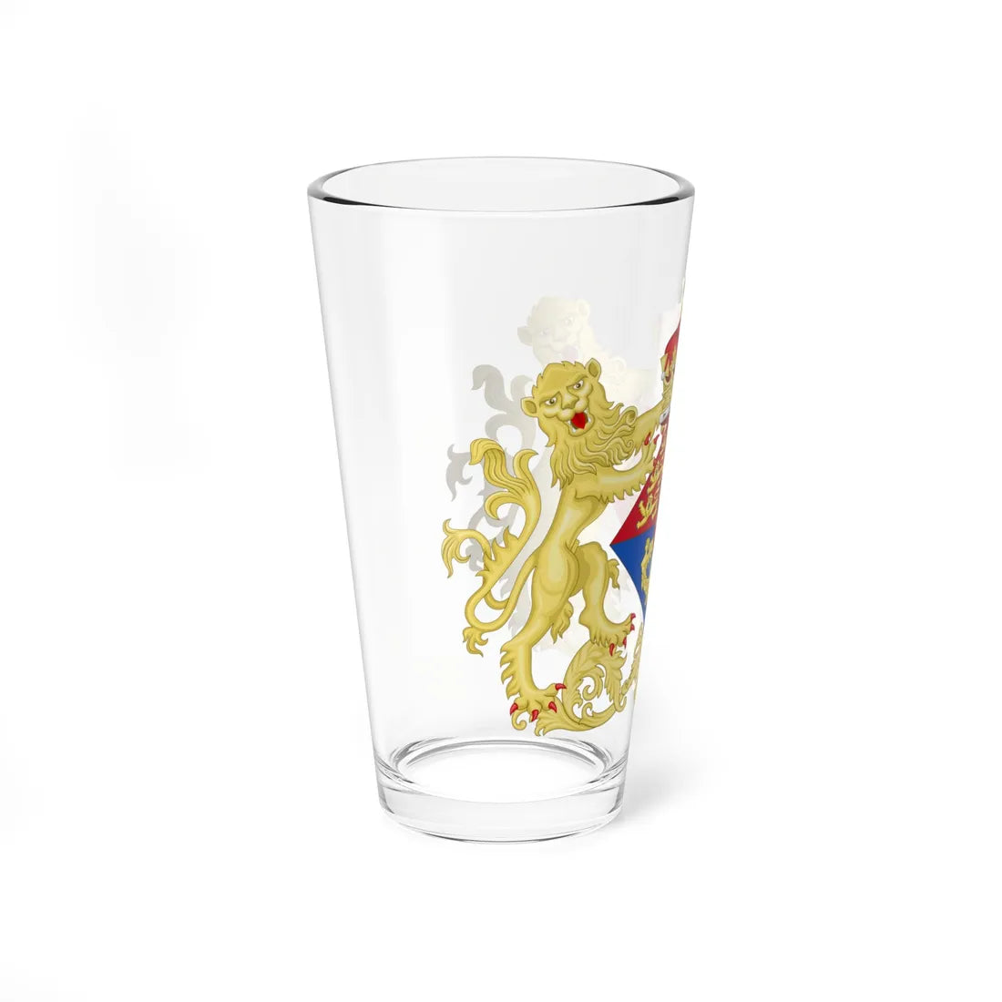 Coat of Arms of Princess Victoria Eugenie of Battenberg 1906 (United Kingdom) (Coat of Arms) Pint Glass 16oz - Go Mug Yourself