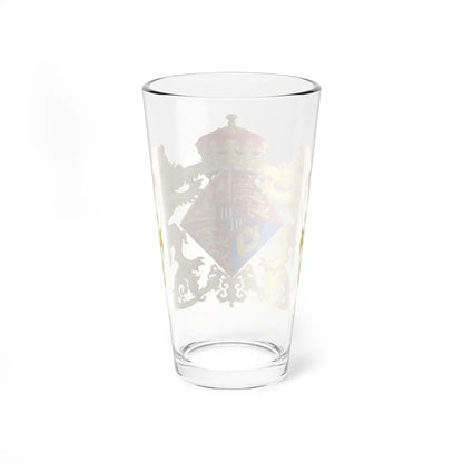 Coat of Arms of Princess Victoria Eugenie of Battenberg 1906 (United Kingdom) (Coat of Arms) Pint Glass 16oz - Go Mug Yourself