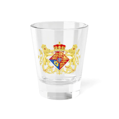 Coat of Arms of Princess Victoria Eugenie of Battenberg 1906 (United Kingdom) (Coat of Arms) Shot Glass 1.5oz 1.5oz - Go Mug Yourself