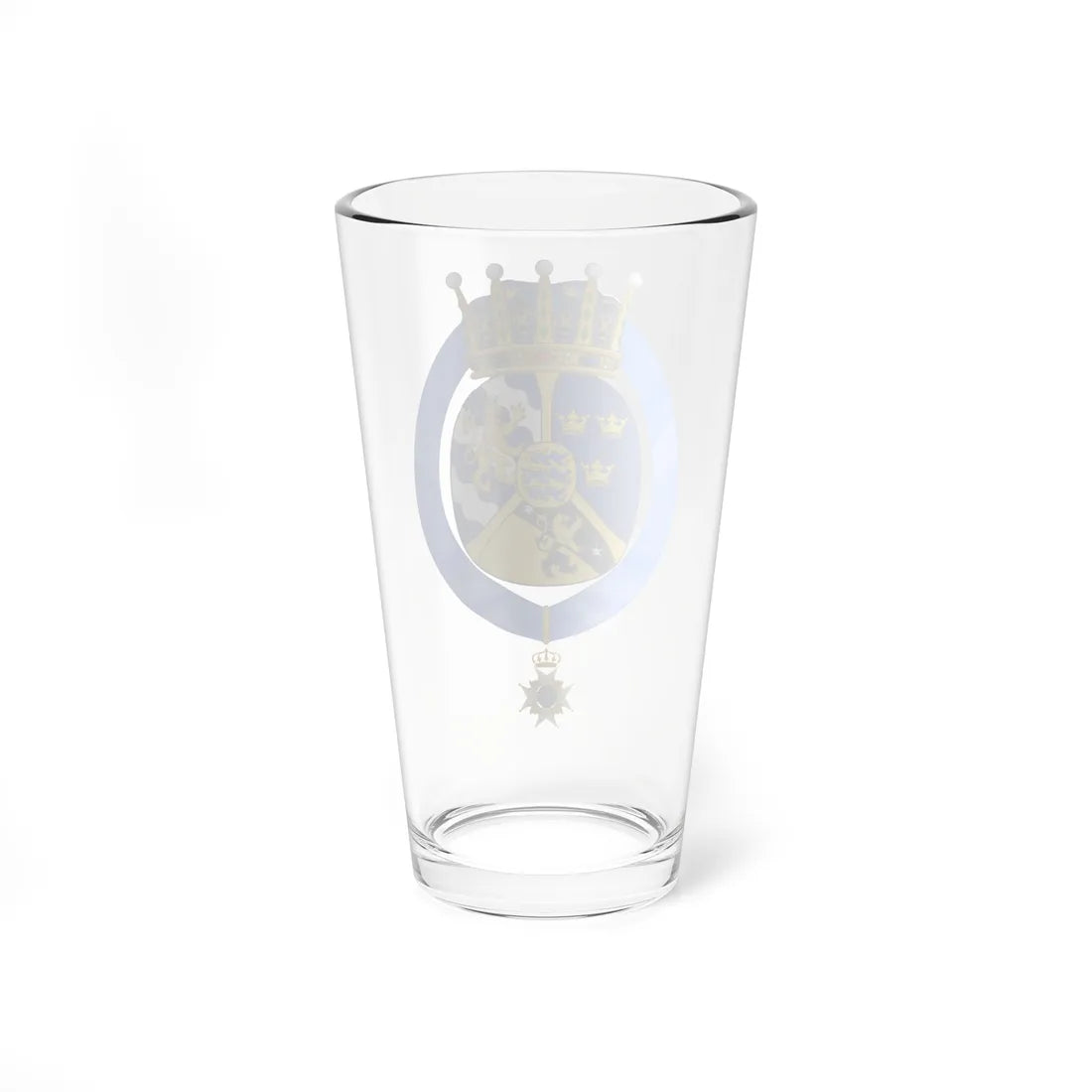 Coat of arms of Princesse Ingeborg Duchesse de Västergötland (Denmark) (Coat of Arms) Pint Glass 16oz - Go Mug Yourself