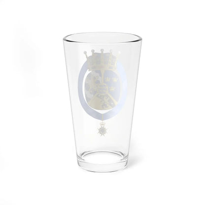 Coat of arms of Princesse Ingeborg Duchesse de Västergötland (Denmark) (Coat of Arms) Pint Glass 16oz - Go Mug Yourself