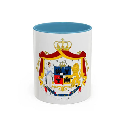 Coat of arms of Principality of Romania (1867-1872) - Accent Coffee Mug 11oz Light Blue - Go Mug Yourself