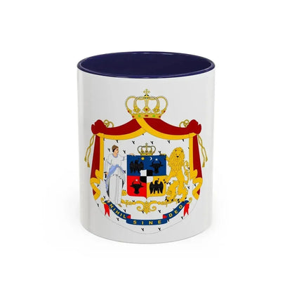 Coat of arms of Principality of Romania (1867-1872) - Accent Coffee Mug 11oz Navy - Go Mug Yourself