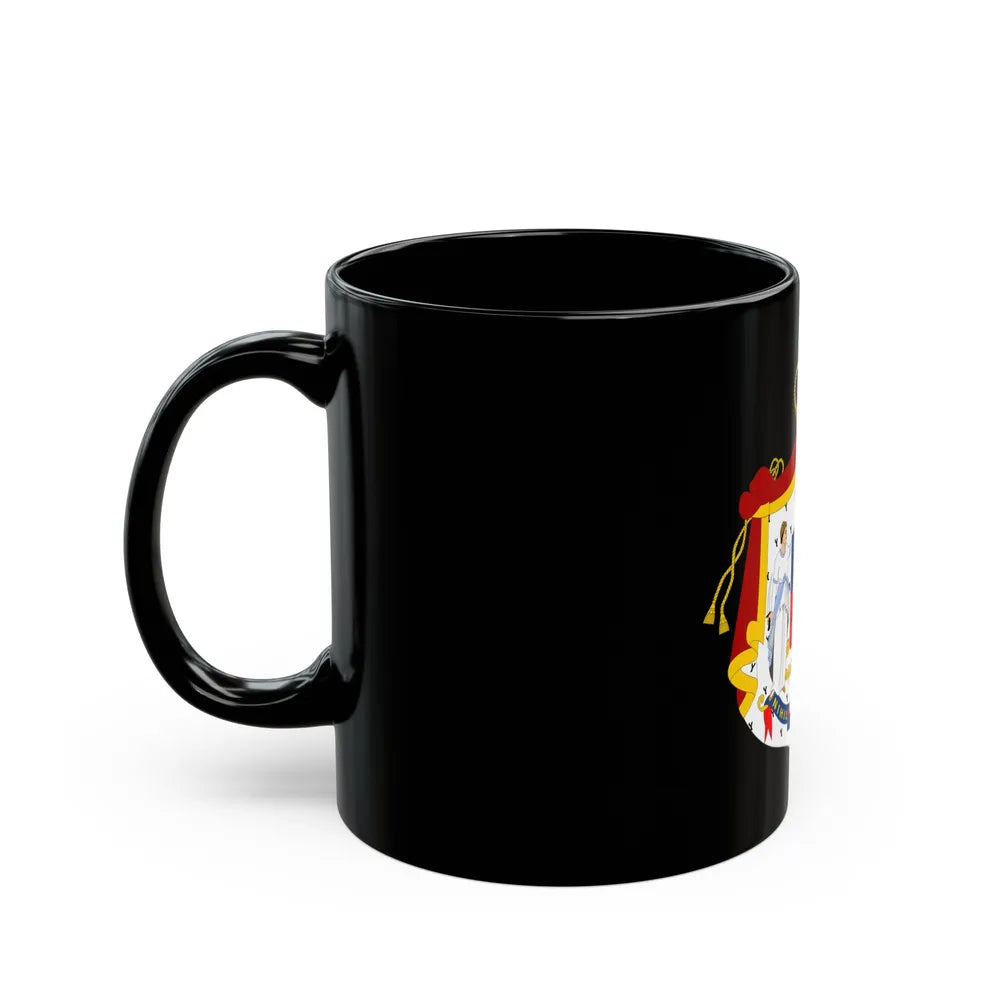 Coat of arms of Principality of Romania (1867-1872) - Black Coffee Mug-Go Mug Yourself