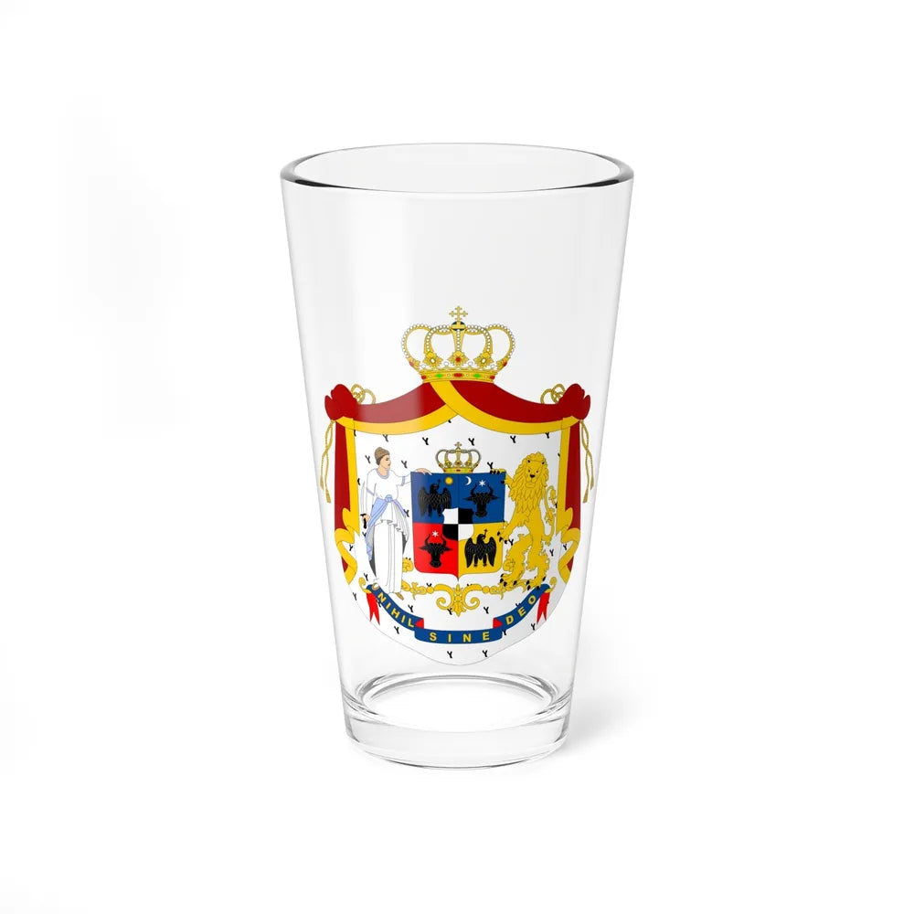 Coat of arms of Principality of Romania (1867-1872) - Pint Glass 16oz-16oz-Go Mug Yourself