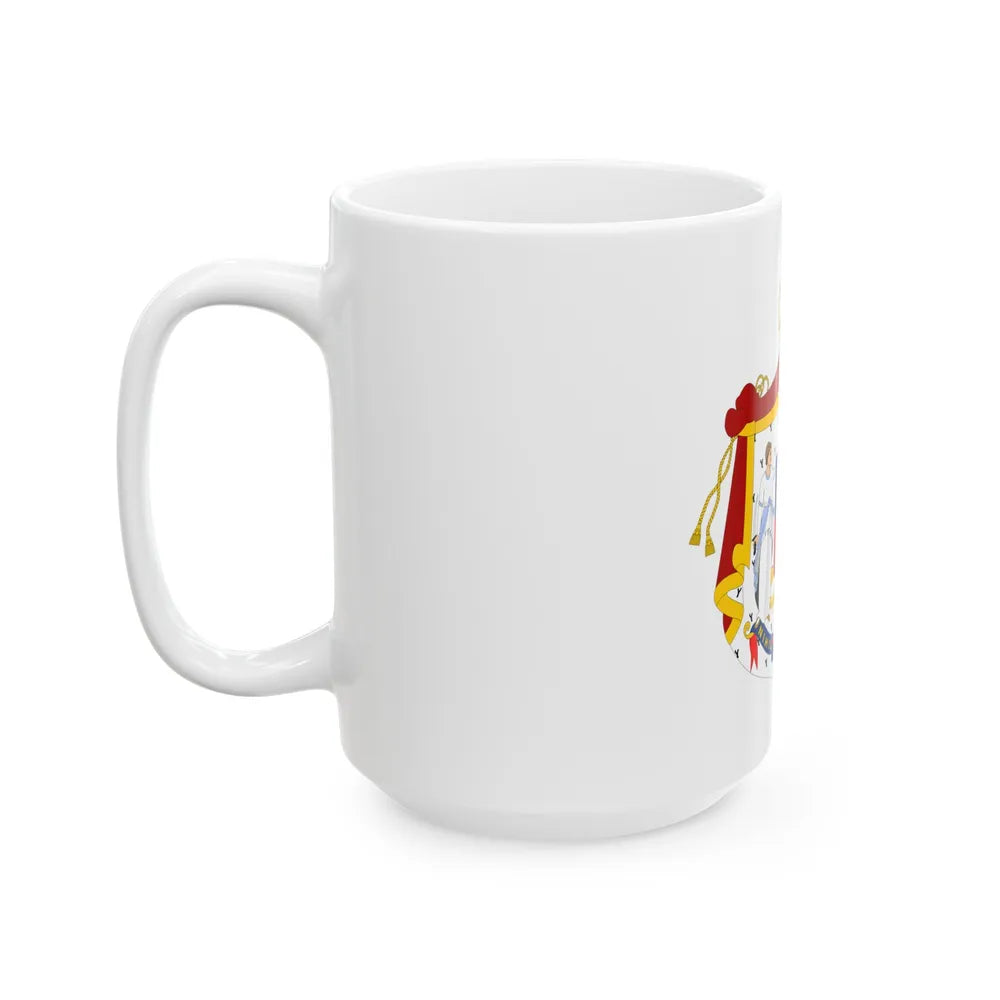 Coat of arms of Principality of Romania (1867-1872) - White Coffee Mug-Go Mug Yourself