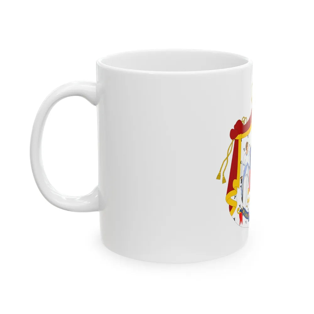 Coat of arms of Principality of Romania (1867-1872) - White Coffee Mug-Go Mug Yourself