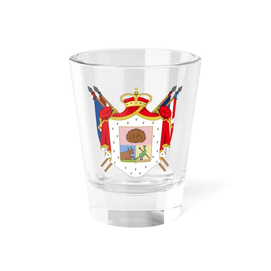 Coat of arms of Principality of Samos (Algeria) (Coat of Arms) Shot Glass 1.5oz 1.5oz - Go Mug Yourself