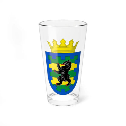 Coat of Arms of Prionezhsky District (Russia) (Coat of Arms) Pint Glass 16oz 16oz - Go Mug Yourself
