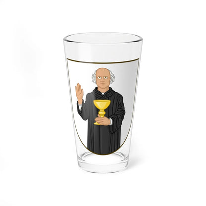Coat of arms of Præstø (Denmark) (Coat of Arms) Pint Glass 16oz 16oz - Go Mug Yourself