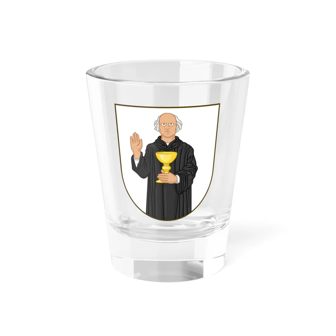 Coat of arms of Præstø (Denmark) (Coat of Arms) Shot Glass 1.5oz 1.5oz - Go Mug Yourself