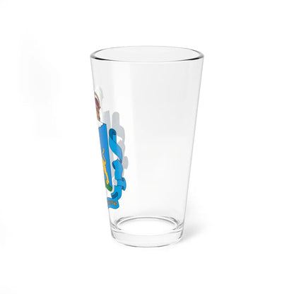 Coat of arms of Pskov Oblast 2018 (Russia) (Coat of Arms) Pint Glass 16oz - Go Mug Yourself