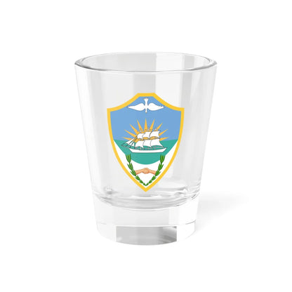 Coat of arms of Puerto Madryn (Argentina) (Coat of Arms) Shot Glass 1.5oz 1.5oz - Go Mug Yourself