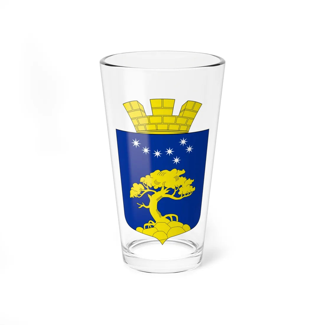 Coat of Arms of Pyaozersky (Russia) (Coat of Arms) Pint Glass 16oz 16oz - Go Mug Yourself
