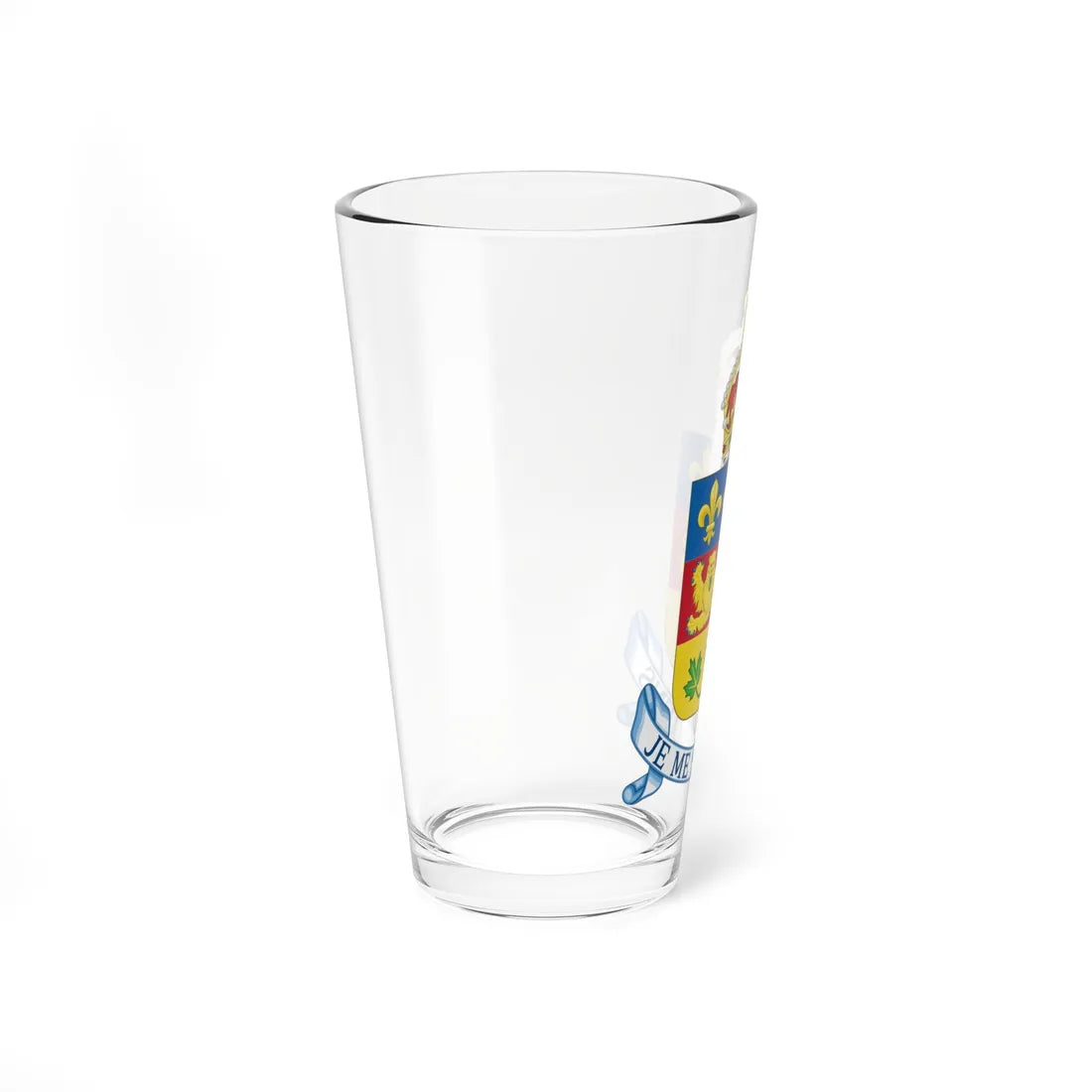 Coat of arms of Quebec (Canada) (Coat of Arms) Pint Glass 16oz - Go Mug Yourself