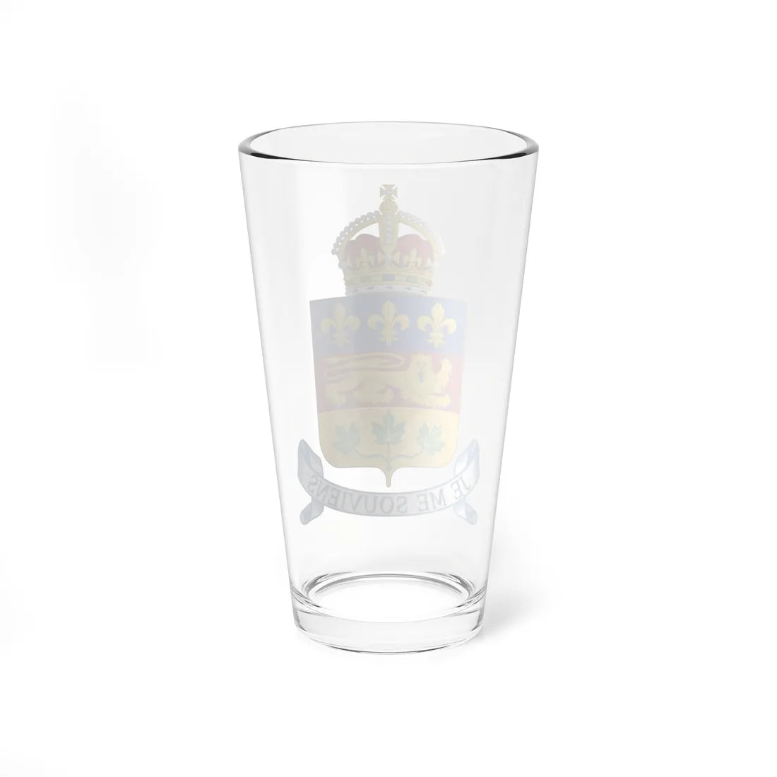 Coat of arms of Quebec (Canada) (Coat of Arms) Pint Glass 16oz - Go Mug Yourself