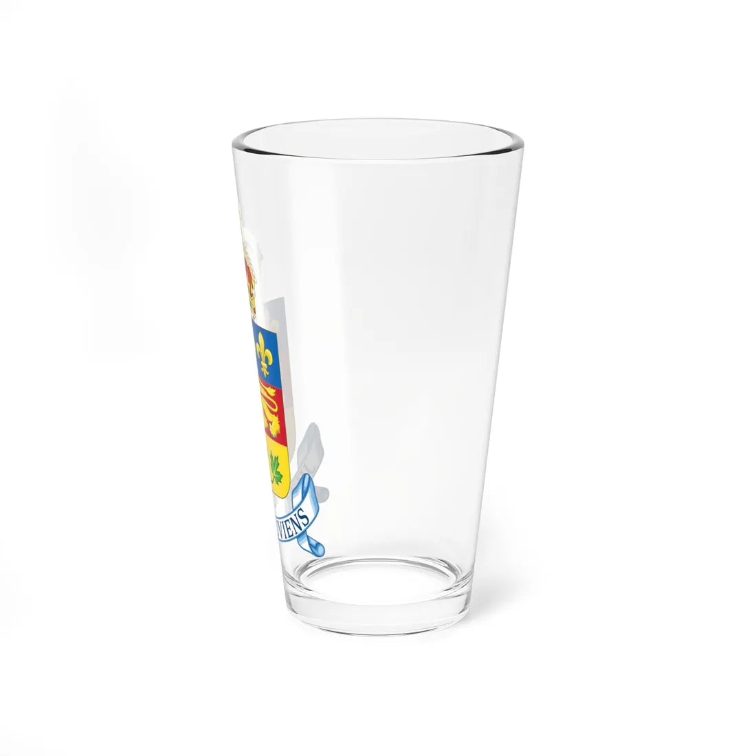 Coat of arms of Quebec (Canada) (Coat of Arms) Pint Glass 16oz - Go Mug Yourself