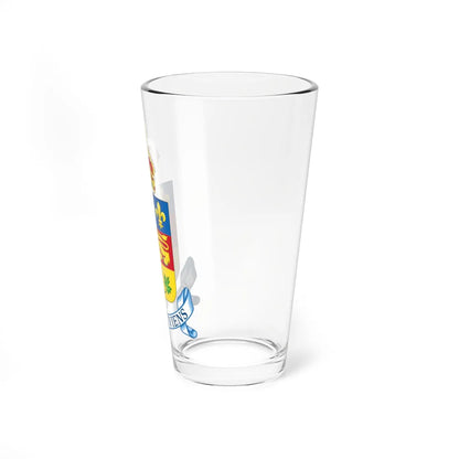 Coat of arms of Quebec (Canada) (Coat of Arms) Pint Glass 16oz - Go Mug Yourself
