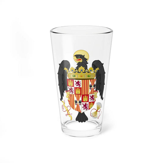 Coat of Arms of Queen Isabella of Castile 1474-1492 (Spain) (Coat of Arms) Pint Glass 16oz 16oz - Go Mug Yourself