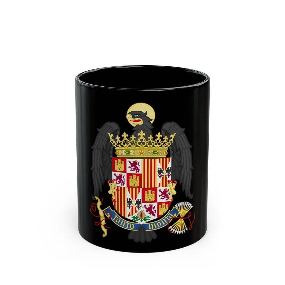 Coat of Arms of Queen Isabella of Castile (1492-1504) - Black Coffee Mug-11oz-Go Mug Yourself