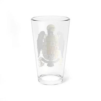 Coat of Arms of Queen Isabella of Castile (1492-1504) - Pint Glass 16oz - Go Mug Yourself