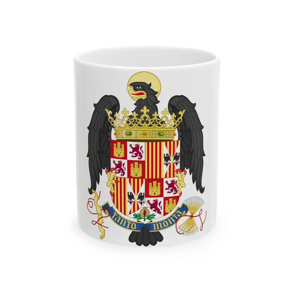 Coat of Arms of Queen Isabella of Castile (1492-1504) - White Coffee Mug-11oz-Go Mug Yourself