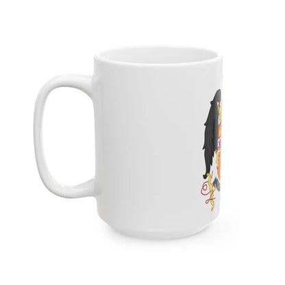 Coat of Arms of Queen Isabella of Castile (1492-1504) - White Coffee Mug-Go Mug Yourself