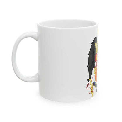 Coat of Arms of Queen Isabella of Castile (1492-1504) - White Coffee Mug-Go Mug Yourself